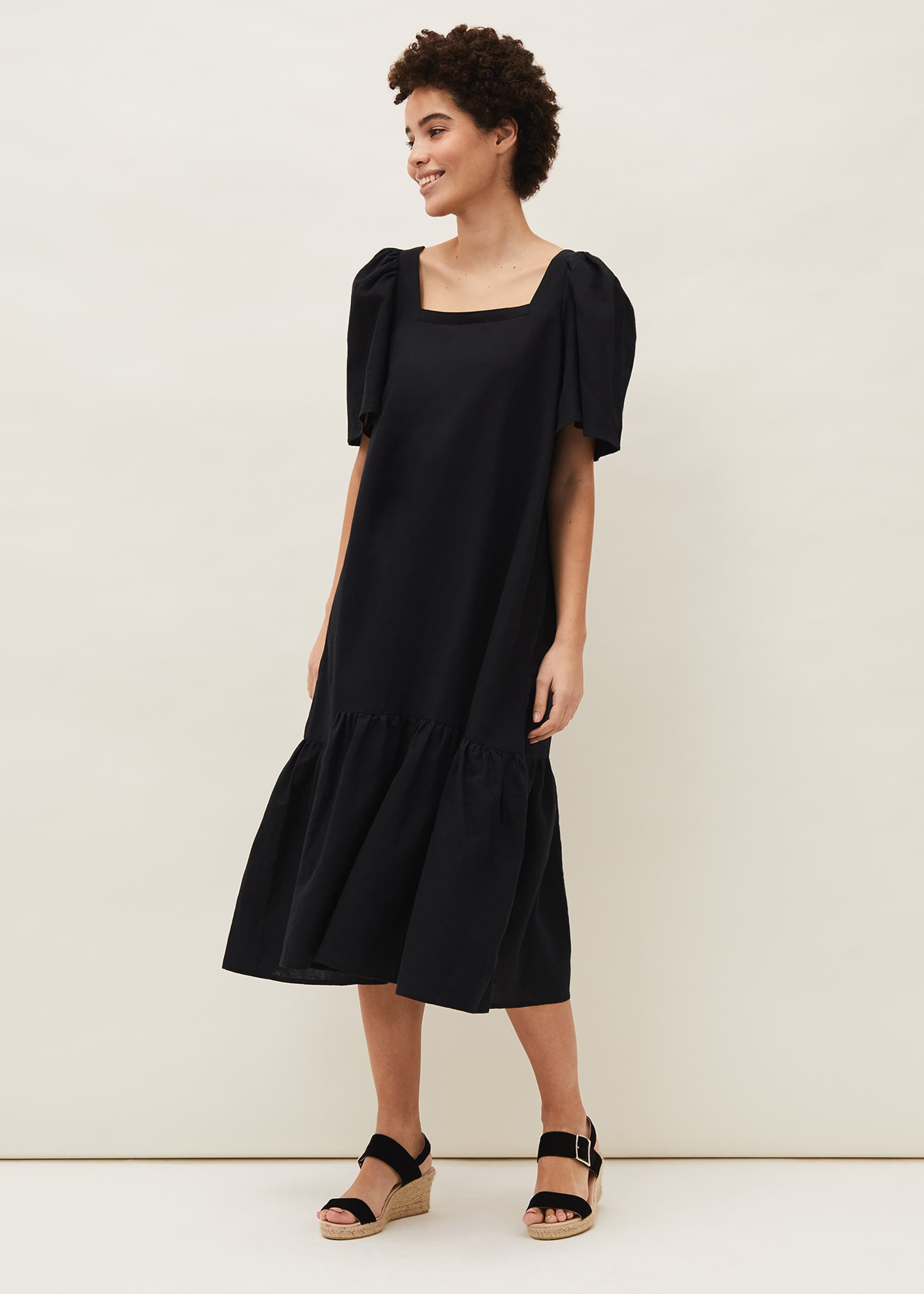 Claria Linen Midi Dress | Phase Eight